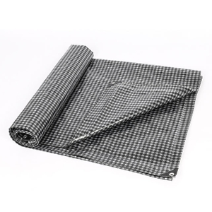 Werbeartikel Sun Protection Tarps Black and White Grid Pe Plane